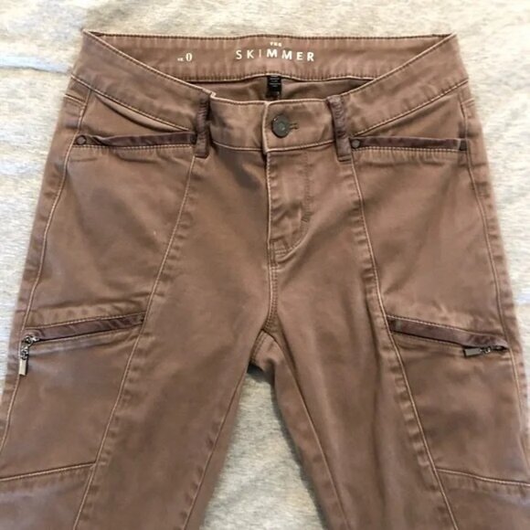 White House Black Market The Skimmer Pant, 0, Cappuccino - Picture 2 of 8